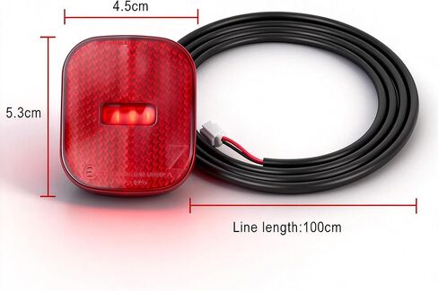 Electric Scooter Tail Light Replacement for Segway Ninebot F40 F65 Kickscooter, Warning Brake LED Lamp Tail Light Replacement Original Accessories in Kuwait