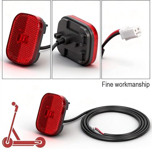 Electric Scooter Tail Light Replacement for Segway Ninebot F40 F65 Kickscooter, Warning Brake LED Lamp Tail Light Replacement Original Accessories in Kuwait