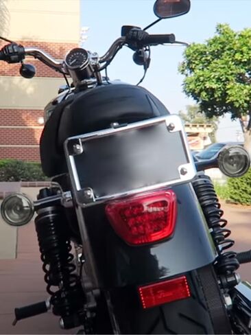 Rear Bullet Turn Signal LED Running Light Indicator Taillight w/ 6pcs Lens Fit for Harley Sportster XL 883 1200 1992-2022 (Long Arm-Chrome Housing) in Kuwait