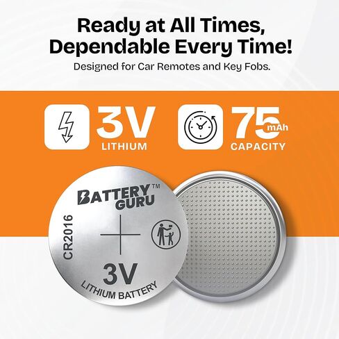 Car Key Battery for Toyota Yaris (2006-2019 Yaris Key Fob Batteries CR2016 3V Pack of 2) in Saudi Arabia