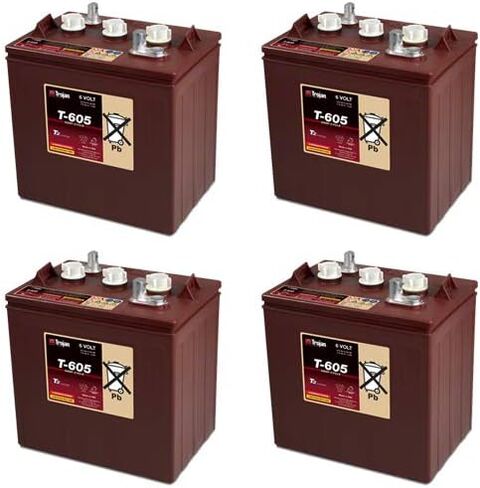 Trojan T605 6 Volt, 210 AH Deep Cycle Battery - 4 Pack in Saudi Arabia