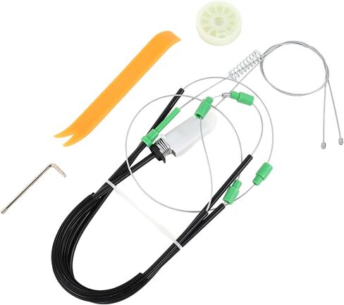 Front Driver Window Regulator Repair Kit Compatible with Chevrolet Corvette C6 2005 2006 2007 2008 2009 2010 2011 2012 2013 Front Left Driver Side Fixes Sticking/Slow in Saudi Arabia