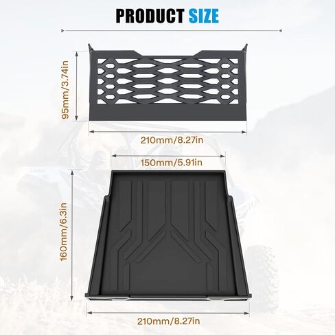 Under Dash Net with Anti-Slip Tray Compatible with 2020-2026 Kawasaki Teryx KRX 1000/2023 KRX4 1000 Accessories Dashboard Storage Place, Replace #99994-1340 in Saudi Arabia