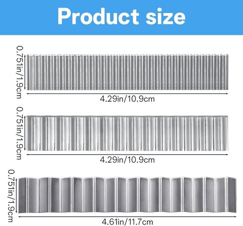 3 Pieces Wave Blades Polymer Clay Cutters, Premium Stainless Steel Clay Cutting Tools Set, Professional Clays Slicing Tool Kit for Blade DIY Shaping Modelling Slicing Sculpting in Kuwait