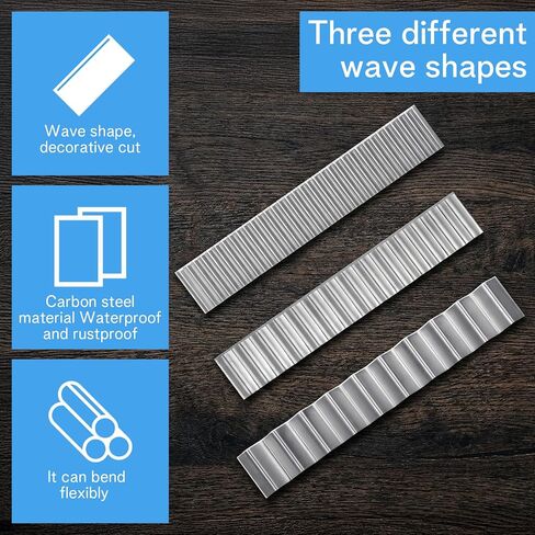 3 Pieces Wave Blades Polymer Clay Cutters, Premium Stainless Steel Clay Cutting Tools Set, Professional Clays Slicing Tool Kit for Blade DIY Shaping Modelling Slicing Sculpting in Kuwait