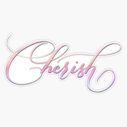 Cherish Sticker Vinyl Waterproof Sticker Decal Car Laptop Wall Window Bumper Sticker 5" in Kuwait