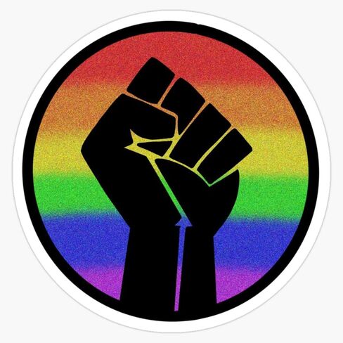 Magnet Black Queer Lives Matter Magnetic Vinyl Sticker Decal 5" in Kuwait