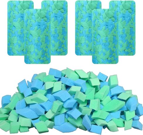 Bean Bag Filler, 10 Pounds Comfortable and Soft Shredded Memory Foam Filling Without Gel, Premium Random Colors BeanBag Stuffing for Various Pillows/Punching Bag/Couch Cushions/Pouf/Dog Bed in Kuwait