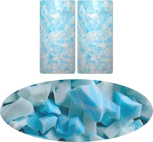 Bean Bag Filler, 10 Pounds Comfortable and Soft Shredded Memory Foam Filling Without Gel, Premium Random Colors BeanBag Stuffing for Various Pillows/Punching Bag/Couch Cushions/Pouf/Dog Bed in Kuwait
