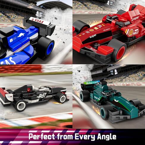 F1 Racing Car Building Block, F1 Speed Champions Toy,732 Pcs Model Car Kit, 10 Pack-Building Sets for Kids, Boys & Girls, Adults, Home Decor or Play, Gift Ideas for Birthdays, Christmas in Saudi Arabia