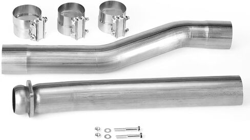 1pc Stainless Steel Exhaust Pipe Kit for 2003-2007 Ford F250 F350 6.0L 3.5" Powerstroke Diesel in Kuwait