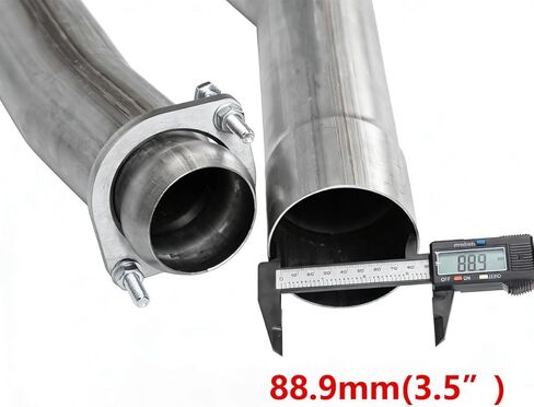 1pc Stainless Steel Exhaust Pipe Kit for 2003-2007 Ford F250 F350 6.0L 3.5" Powerstroke Diesel in Kuwait