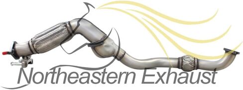 Exhaust Front Flex Y Pipe Compatible for 2011-2013 Kia Sorento 3.5L | Stainless Steel | Northeastern Exhaust | Free Gaskets Included | Automotive Replacement Part | Direct-Fit in Kuwait