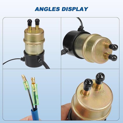 مضخة الوقود الكهربائية 12 فولت لـ Kawasaki Mule 49040-1055 KAF620 3000 3010 3020 2520 2500 2510 1000 (8 مللي متر داخل/مخرج) مع 27034-1053 in Kuwait