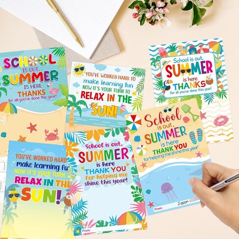 Fancy Land 12 Pcs Teacher Appreciation Gift Card Holders Teacher Appreciation Gifts in Bulk for End of School Year Graduation in Kuwait