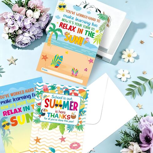 Fancy Land 12 Pcs Teacher Appreciation Gift Card Holders Teacher Appreciation Gifts in Bulk for End of School Year Graduation in Kuwait