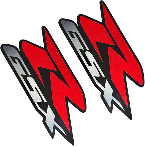 Motorcycle Reflective Flexible Vehicle Sticker Decorative Vinyl Bumper Sticks Gas Fuel Tank Badge Emblem Decals Sticker Compatible with GSXR 600 1000 750 1300 GSX-R in Saudi Arabia