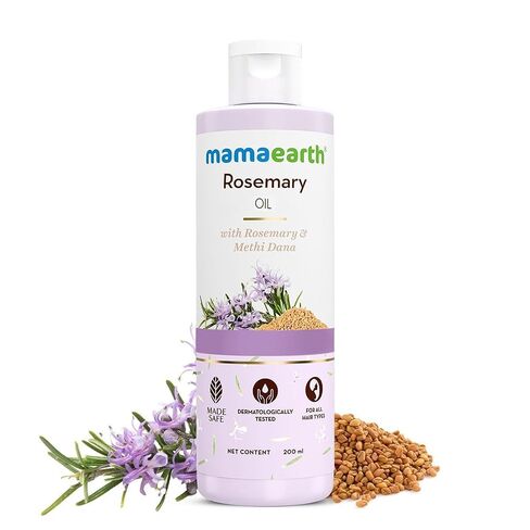 Mamaearth Rosemary Hair Growth Oil | Anti Hair Fall Tonic | Strengthening Oil with Fenugreek Seed | Gives Soft, Smooth, Shiny & Strong Hair | 6.76 Fl Oz/200 ml in Saudi Arabia