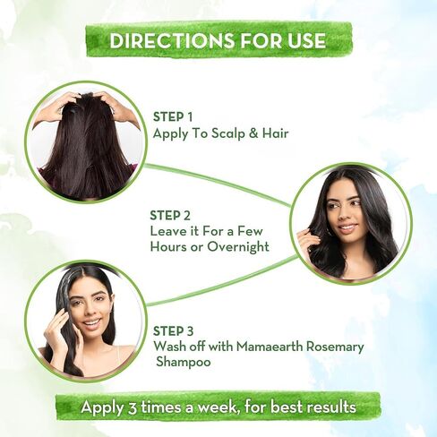 Mamaearth Rosemary Hair Growth Oil | Anti Hair Fall Tonic | Strengthening Oil with Fenugreek Seed | Gives Soft, Smooth, Shiny & Strong Hair | 6.76 Fl Oz/200 ml in Saudi Arabia