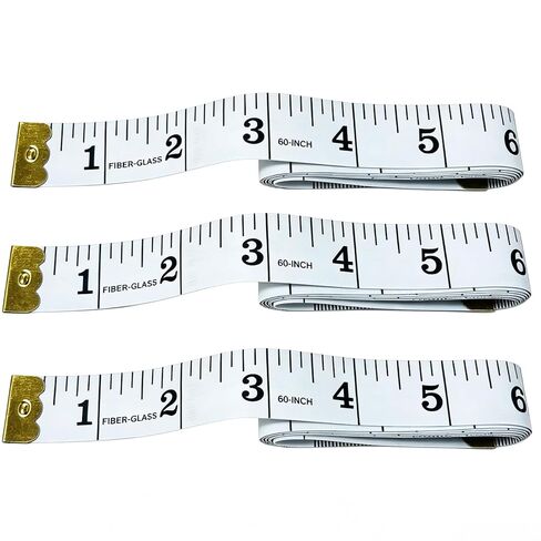 Body Tape Measure Set, Soft Measuring Tape + Retractable Tape Measure 2-Pack – 60 Inch Flexible Fiberglass Sewing Tape for Body Measurements, Weight Loss & Tailoring | Dual Scale Inches & CM in Saudi Arabia
