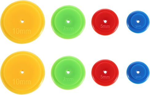 8PCS Seam Marker Tool, Patchwork Tracing Wheel, Circle Sewing Wheel, Circle Sewing Allowance Liner Guider Disc for Scrapbooking DIY Quilting Stitching Craft (4 Sizes) in Kuwait