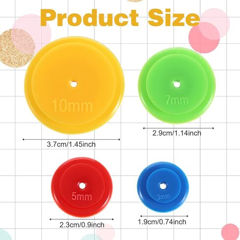 8PCS Seam Marker Tool, Patchwork Tracing Wheel, Circle Sewing Wheel, Circle Sewing Allowance Liner Guider Disc for Scrapbooking DIY Quilting Stitching Craft (4 Sizes) in Kuwait