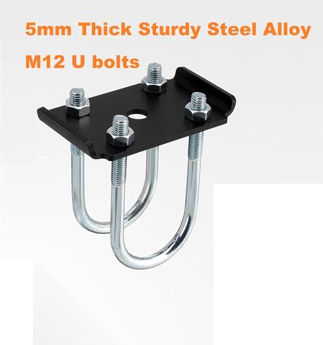 MISFORSPIRT Trailer U Bolt Kit for 2-3/8" Axle – Compatible with Dexter K7138400, 3500LB Heavy Duty U-Bolts, Spring Seats & Tie Plates – Corrosion-Resistant Complete Axle Repair Kit in Saudi Arabia