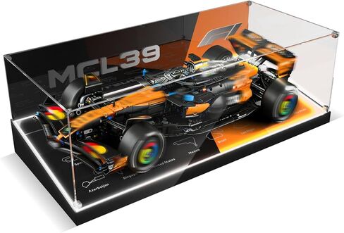 Display Case for Lego 42228 McLaren MCL39 F1 Car, Premium Acrylic Dustproof Showcase with LED Lighting to Showcase Your Building Kit (Only Case - Model Not Included) in Saudi Arabia