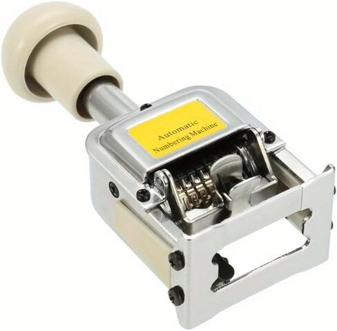7 Digit Automatic Numbering Machine Self-Inking Number Stamp Manual Number Coding Machine for Office File Invoice Marking in Kuwait
