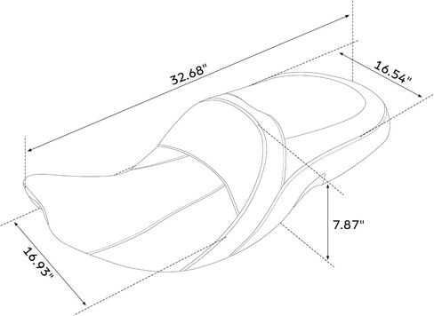 C.C. RIDER Two-up Driver Passenger Seat Fit for Indian Chieftain Dark Horse 2016-2024 Chieftain 2014-2024 in Saudi Arabia