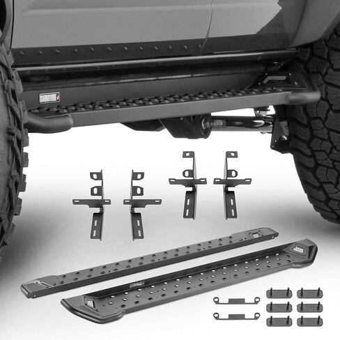 Carnivore Side Steps - Fits Ford Bronco 4-Door 2021-2023 - Ford Bronco 2022 Bronco Running Boards 2022 Ford Bronco Side Steps Accessories for Bronco 2022-74 Inches Long & 6.25 Inches Wide in Saudi Arabia