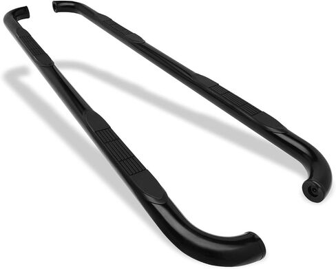 Side Steps Running Boards Fit 2001-2018 Chevy Silverado/GMC Sierra 1500 | 2001-2019 Chevy Silverado/GMC Sierra 2500 3500 Crew Cab Truck Pickup 3" Black Nerf Bars 2 pcs in Saudi Arabia