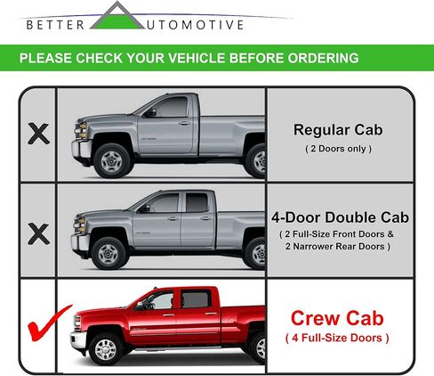 Side Steps Running Boards Fit 2001-2018 Chevy Silverado/GMC Sierra 1500 | 2001-2019 Chevy Silverado/GMC Sierra 2500 3500 Crew Cab Truck Pickup 3" Black Nerf Bars 2 pcs in Saudi Arabia