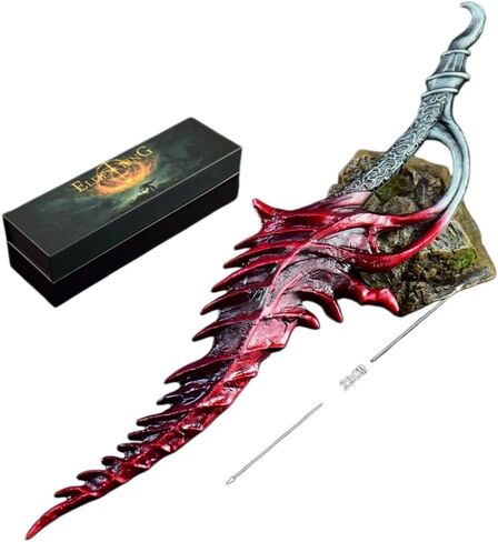 Superbuybox Elden Ring DLC Shadow of Erdtree Reduvia Blood Blade Giftbox Martial Art Knife Dagger Game Collection Party Supplies Desk Decoration w/Display Stand in Saudi Arabia