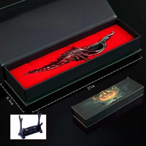 Superbuybox Elden Ring DLC Shadow of Erdtree Reduvia Blood Blade Giftbox Martial Art Knife Dagger Game Collection Party Supplies Desk Decoration w/Display Stand in Saudi Arabia