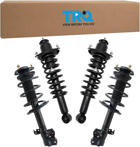 مجموعة دعامة أمامية وخلفية TRQ ومجموعة زنبركية ملفوفة لجوانب السائق والراكب متوافقة مع 14-19 تويوتا كورولا in Kuwait