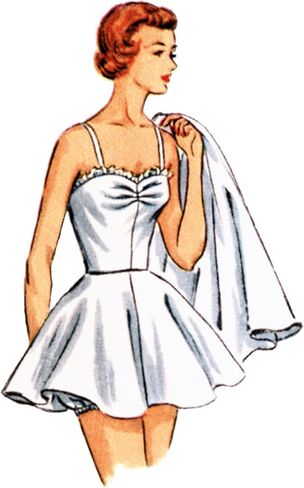 Simplicity SS3151K5 بدلة سباحة قطعة واحدة وتنورة من قطعة واحدة كلاسيكية من الخمسينيات، رمز التصميم S3151، المقاسات 8-10-12-14-16 in Kuwait