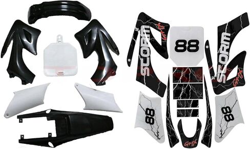 Apollo Orion Plastics Fender Decals Kit 110cc 125cc 250cc Dirt Bike in Saudi Arabia
