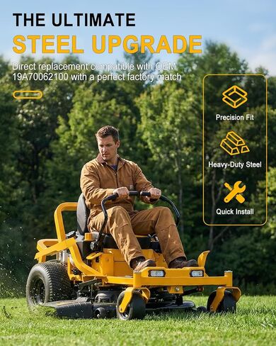 Steel Fender Kit Compatible with Cub Cadet Ultima Series ZT1 ZT2 ZT3 Zero-Turn Mowers, Heavy Duty Replacement Rear Mud Guards, Yellow Powder Coated Finish in Saudi Arabia