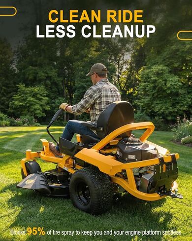 Steel Fender Kit Compatible with Cub Cadet Ultima Series ZT1 ZT2 ZT3 Zero-Turn Mowers, Heavy Duty Replacement Rear Mud Guards, Yellow Powder Coated Finish in Saudi Arabia