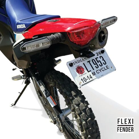 Flexible Tail Tidy Fender Eliminator Kit for Honda CRF300L & CRF300L Rally | Uses Factory Tag Light & Wiring | No Cutting or Soldering | Plug-and-Play | Flexible Polymer | Made by Flexi Fender in Saudi Arabia