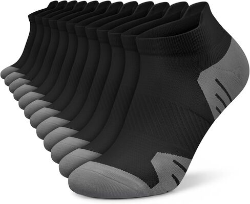 PAPLUS Ankle Compression Socks for Women 6 Pairs, Low Cut Womens Running Socks with Arch Support in Saudi Arabia