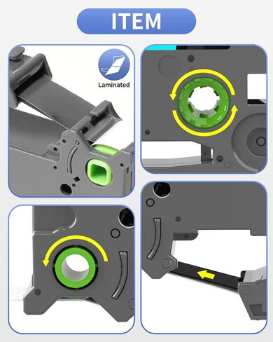 4-Pack Label Maker Tape 12mm 0.47" White Replacement for Brother P Touch Label Tape TZe-231 TZ-231, Compatible with Brother Ptouch PT-D210 PT-H110 PT-D220 PT-D400,Black on White in Saudi Arabia