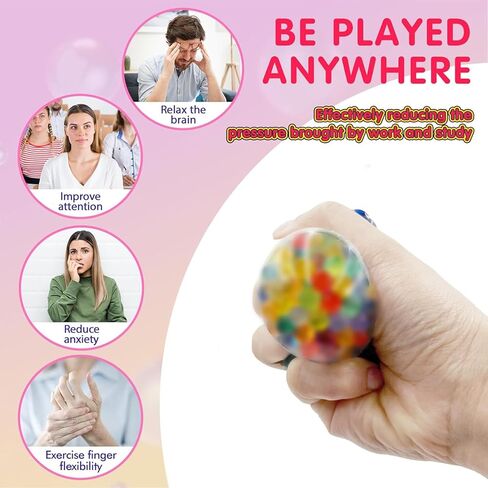 8 Pack Egg Shape Stress Balls, Easter Basket Stuffers Essential, Easter Egg Fillers Gifts in Saudi Arabia