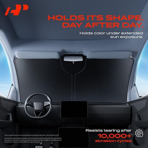A-Premium Windshield Sun Shade Compatible with Land Rover Range Rover Sport 2022-2025, Foldable Car Sunshade with Storage Bag, Blocks Heat & UV Rays, Keeps Vehicle Cool in Summer in Kuwait