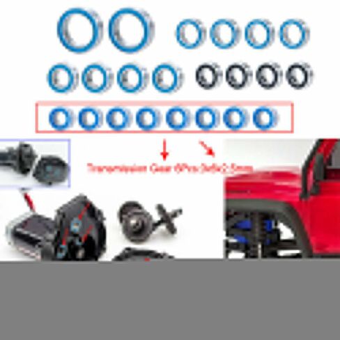 مجموعة محامل كروية محكمة الغلق مكونة من 22 قطعة لزاحف Traxxas 1/18 TRX4-M RC: 3x6x2.5 ملم، 8x12x3.5 ملم، 4x8x3 ملم، 5x8x2.5 ملم، 3.5x7x2.5 ملم in Kuwait