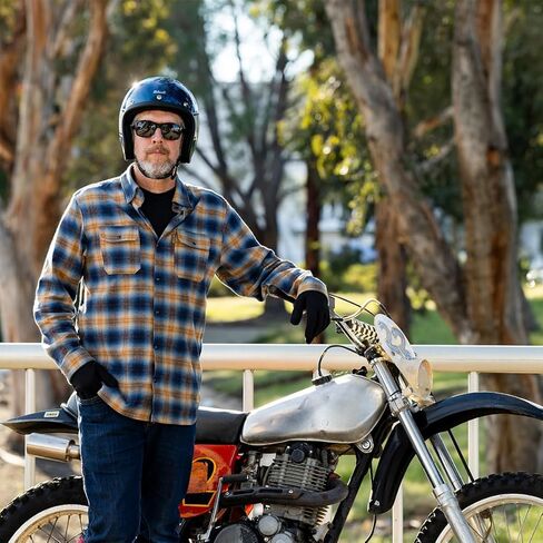 Biltwell Bonanza Holeshot Metallic Blue / Silver Motorcycle Helmet DOT Approved in Saudi Arabia