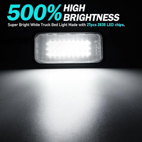 2-Pack LED Cargo Bed Lights Compatible with 2019-2026 Silverado/Sierra 1500 2500HD 3500HD | 2024+ Sierra EV, 2025+ Escalade IQ | White Cargo Area Lamp | Direct Replacement for 84308146, 84659238 in Saudi Arabia