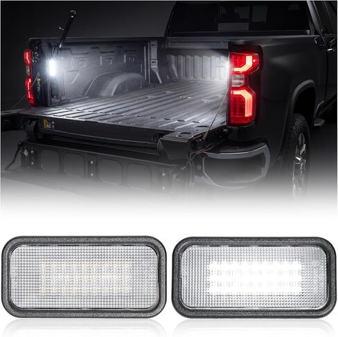 2-Pack LED Cargo Bed Lights Compatible with 2019-2026 Silverado/Sierra 1500 2500HD 3500HD | 2024+ Sierra EV, 2025+ Escalade IQ | White Cargo Area Lamp | Direct Replacement for 84308146, 84659238 in Saudi Arabia