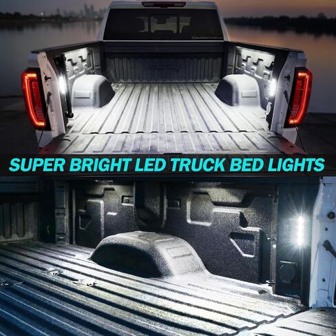 2-Pack LED Cargo Bed Lights Compatible with 2019-2026 Silverado/Sierra 1500 2500HD 3500HD | 2024+ Sierra EV, 2025+ Escalade IQ | White Cargo Area Lamp | Direct Replacement for 84308146, 84659238 in Saudi Arabia